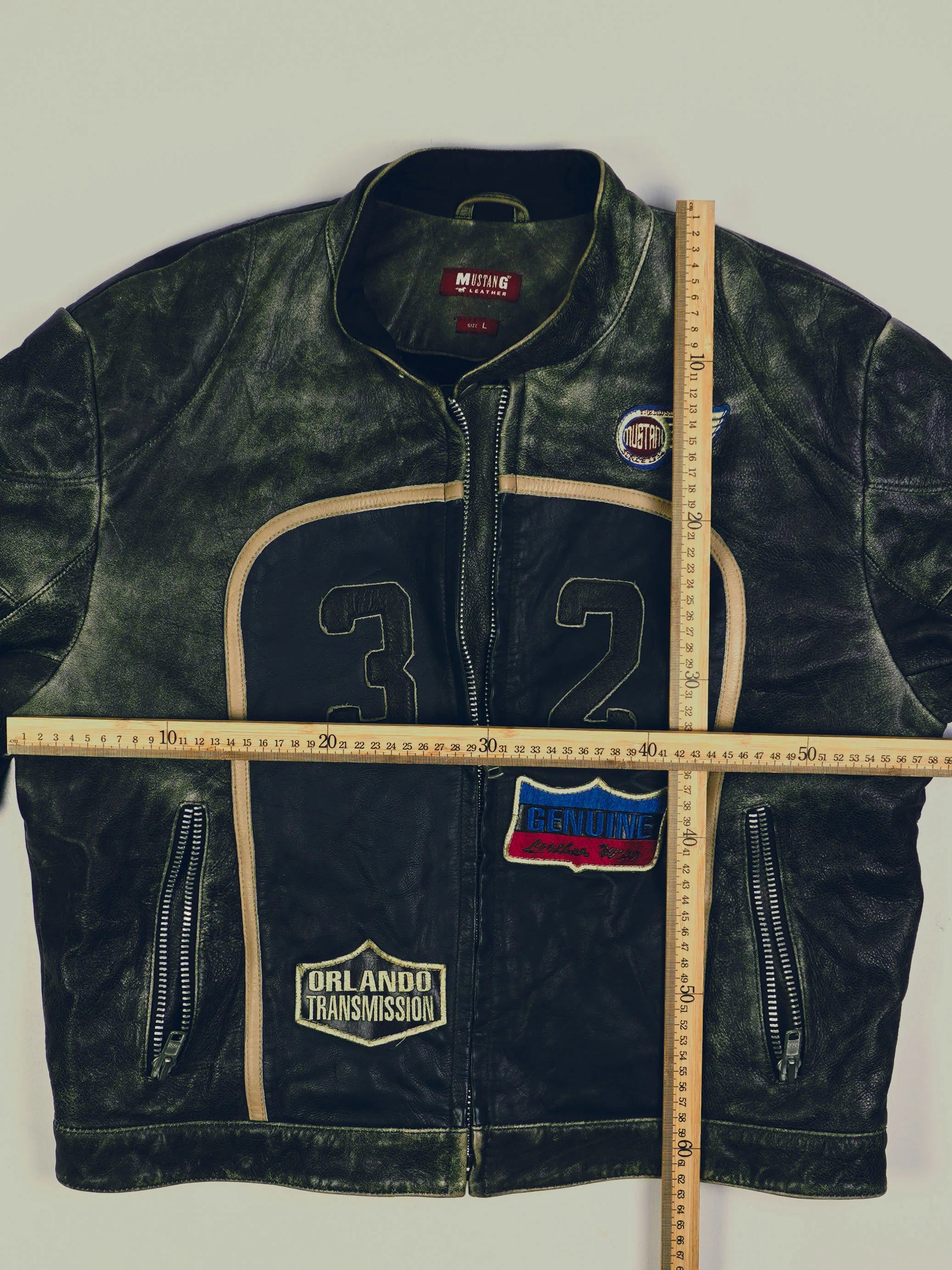 Vintage Mustang Lederjacke (M)