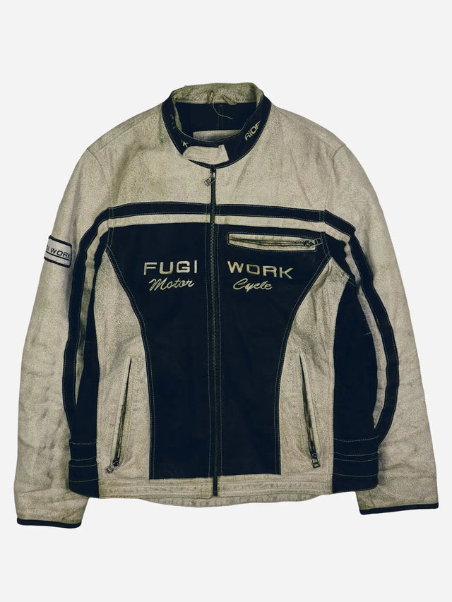 Vintage Racing Lederjacke (M)