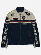 Vintage Racing Lederjacke (M)