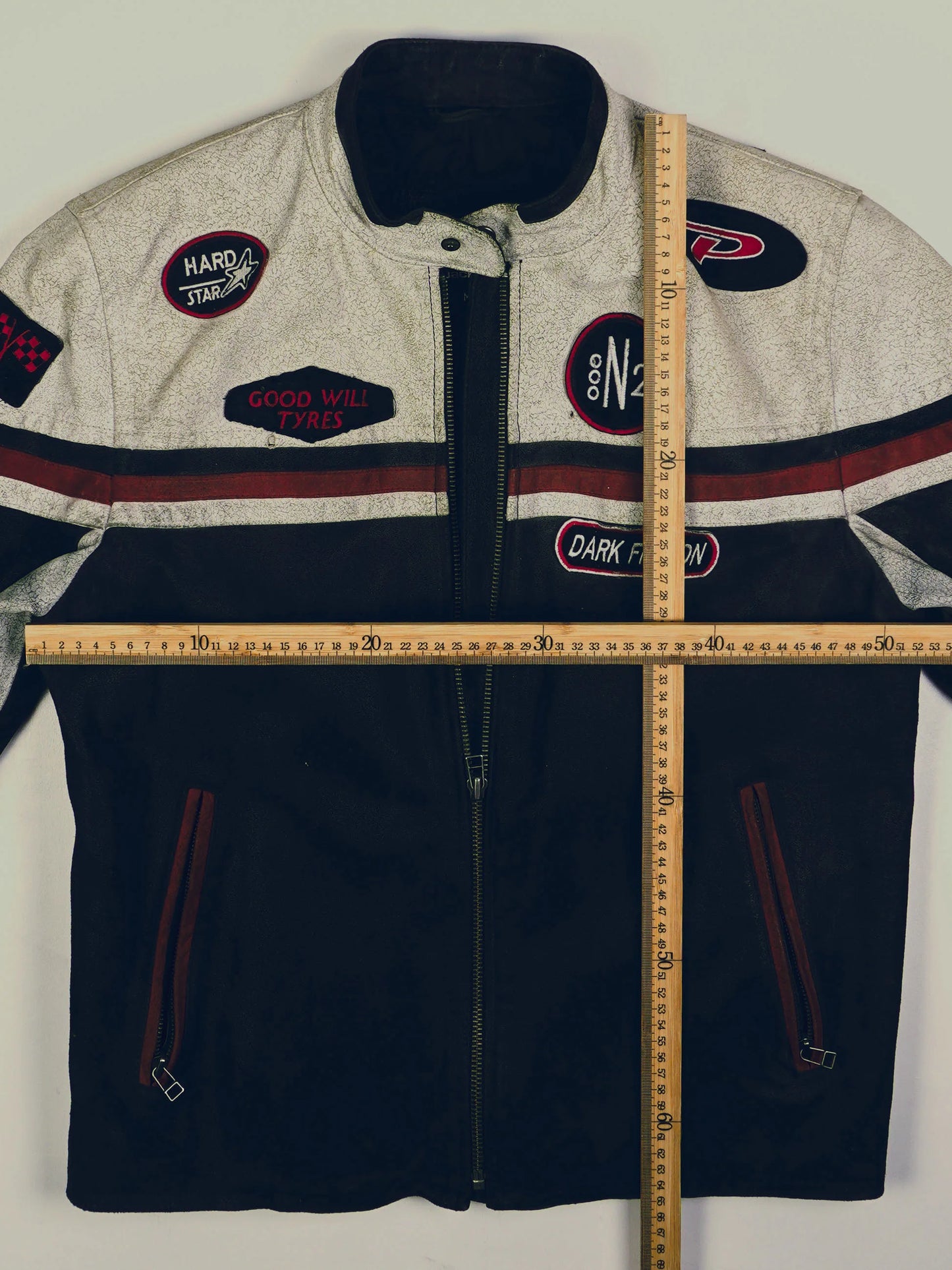 Vintage Racing Lederjacke (M)
