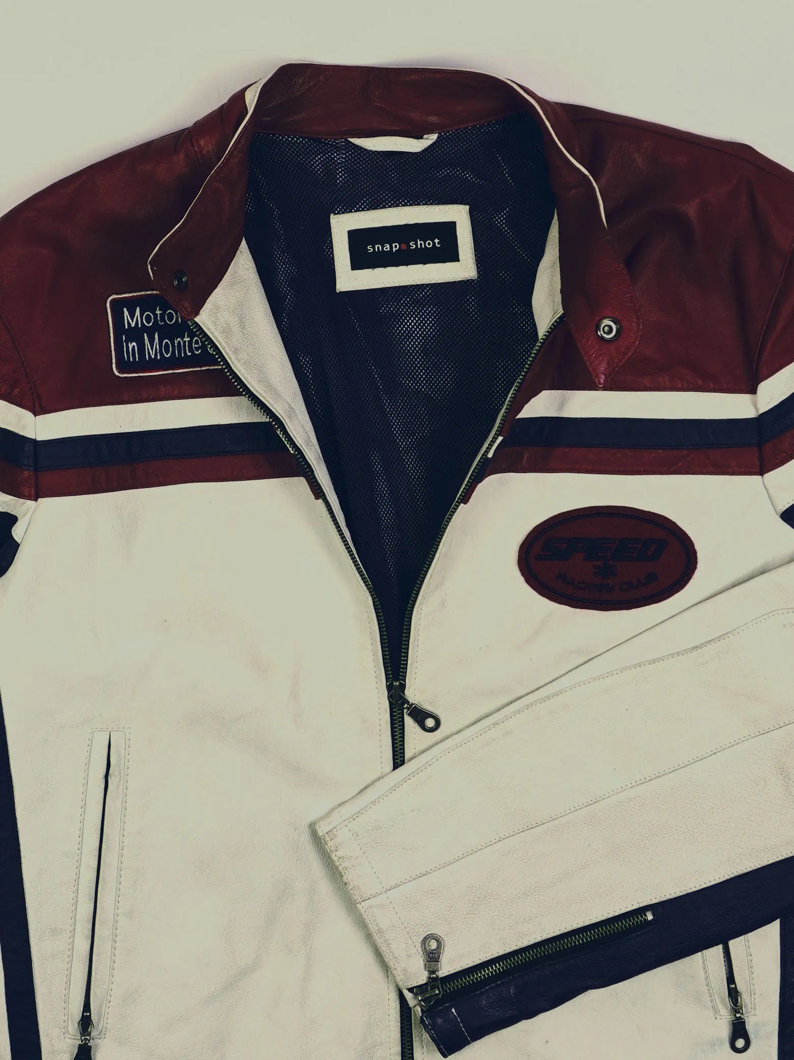 Vintage Racing Lederjacke (M)