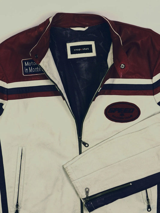 Vintage Racing Lederjacke (M)