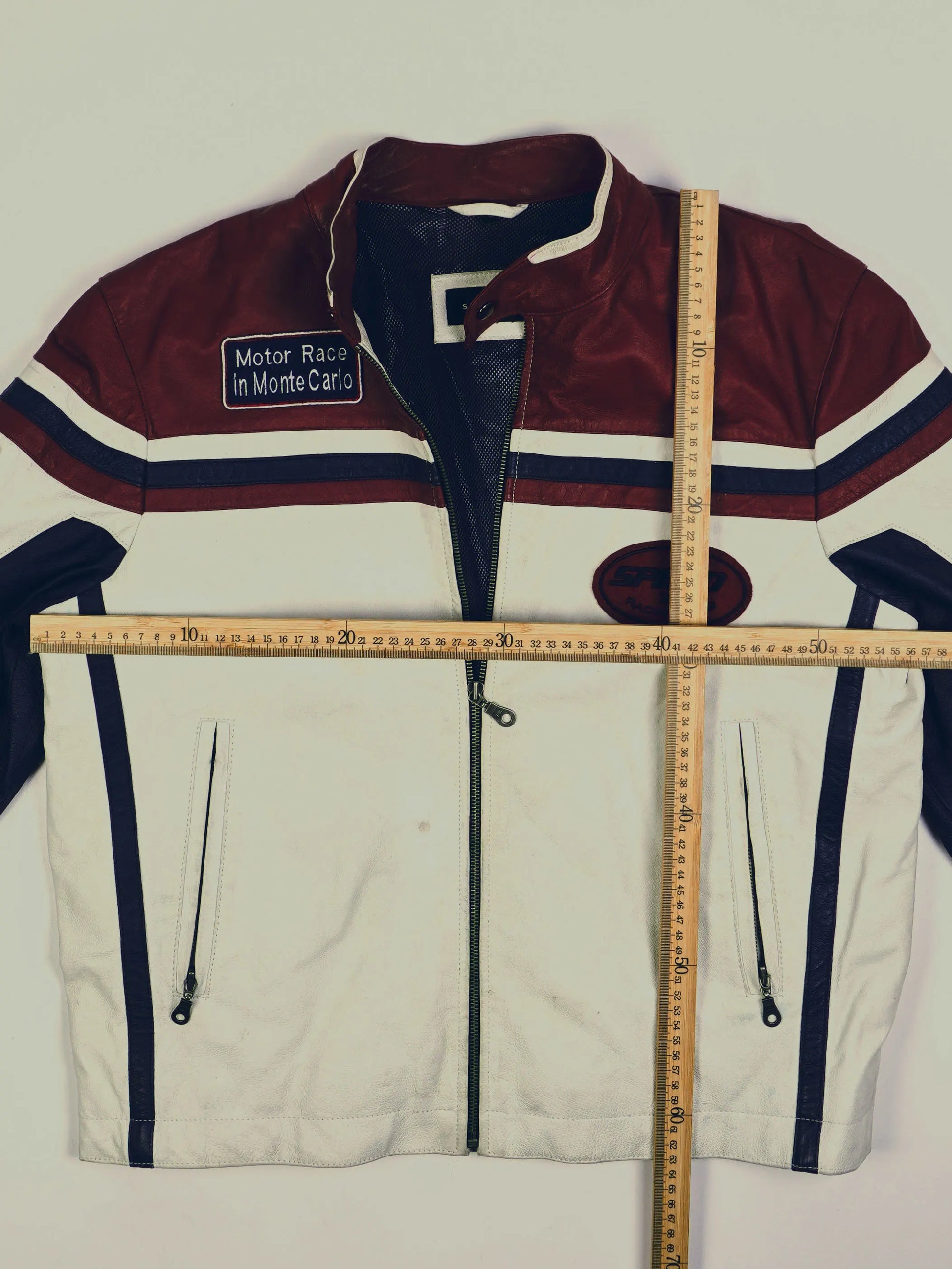 Vintage Racing Lederjacke (M)