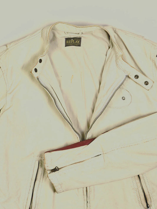 Vintage Replay Lederjacke (S)