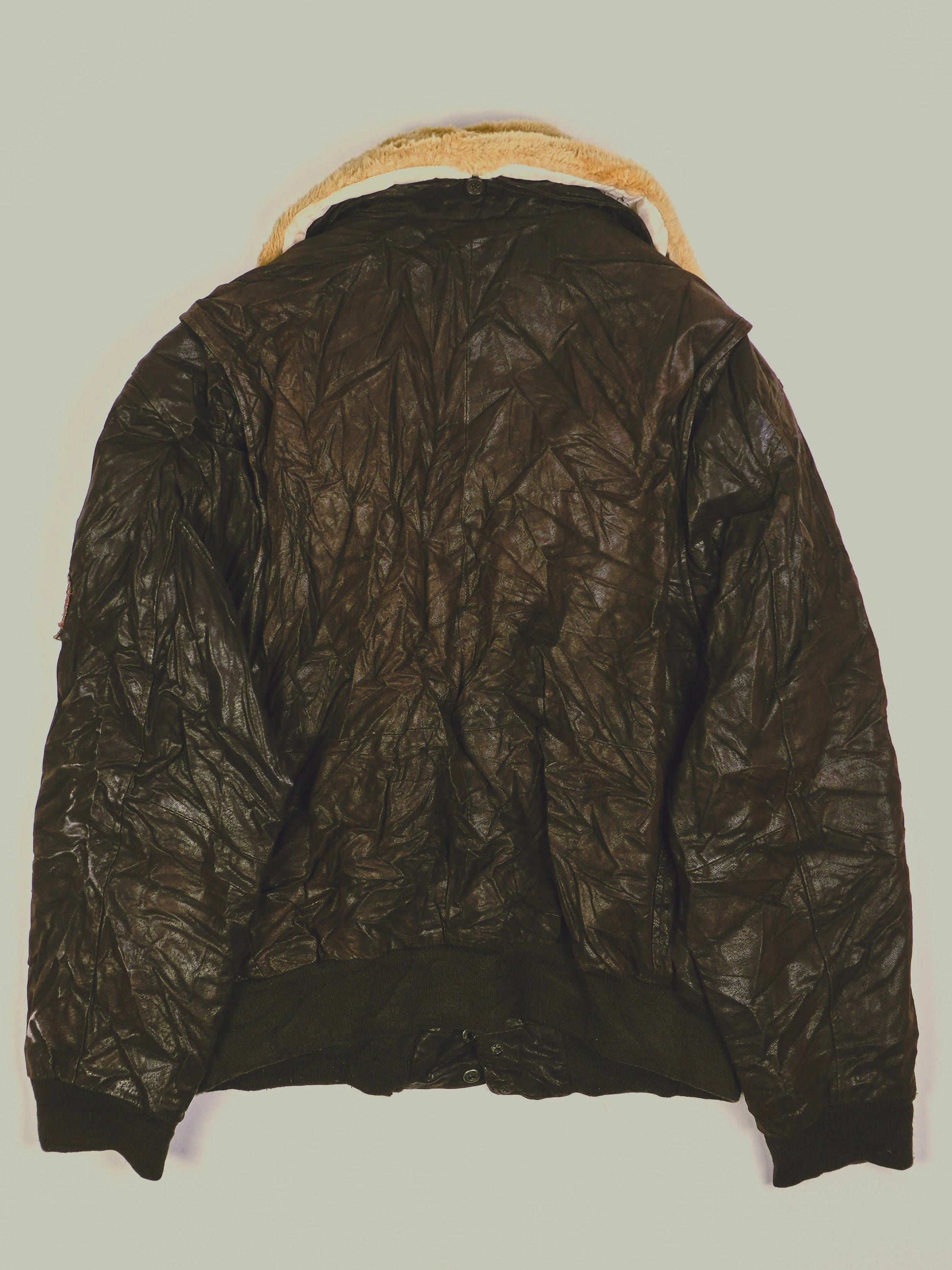 Vintage Army Piloten Lederjacke (M)