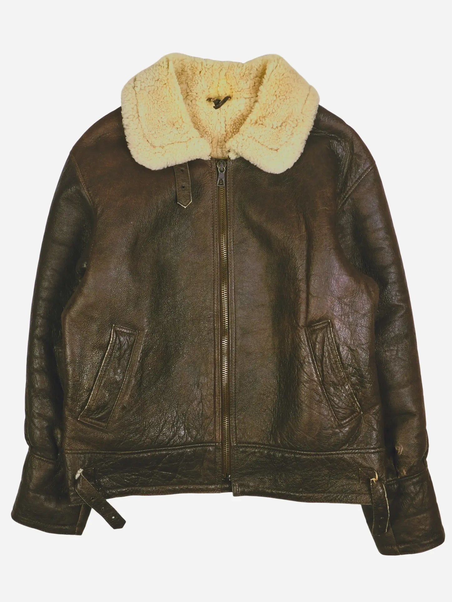 Vintage Piloten Lederjacke (L)