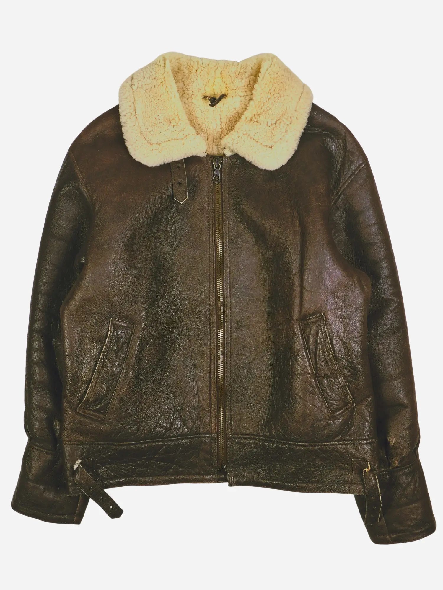 Vintage Piloten Lederjacke (L)