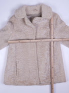 Vintage Felljacke Beige