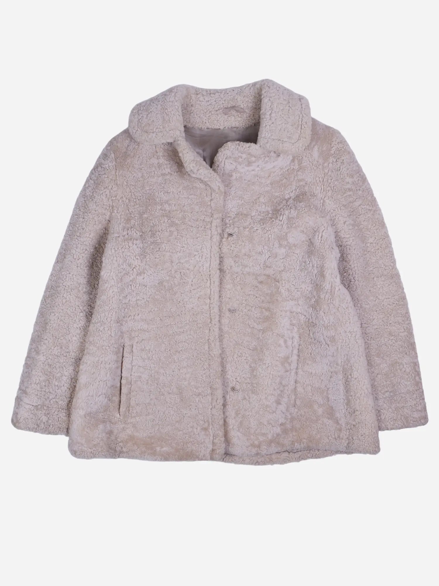 Vintage Felljacke Beige