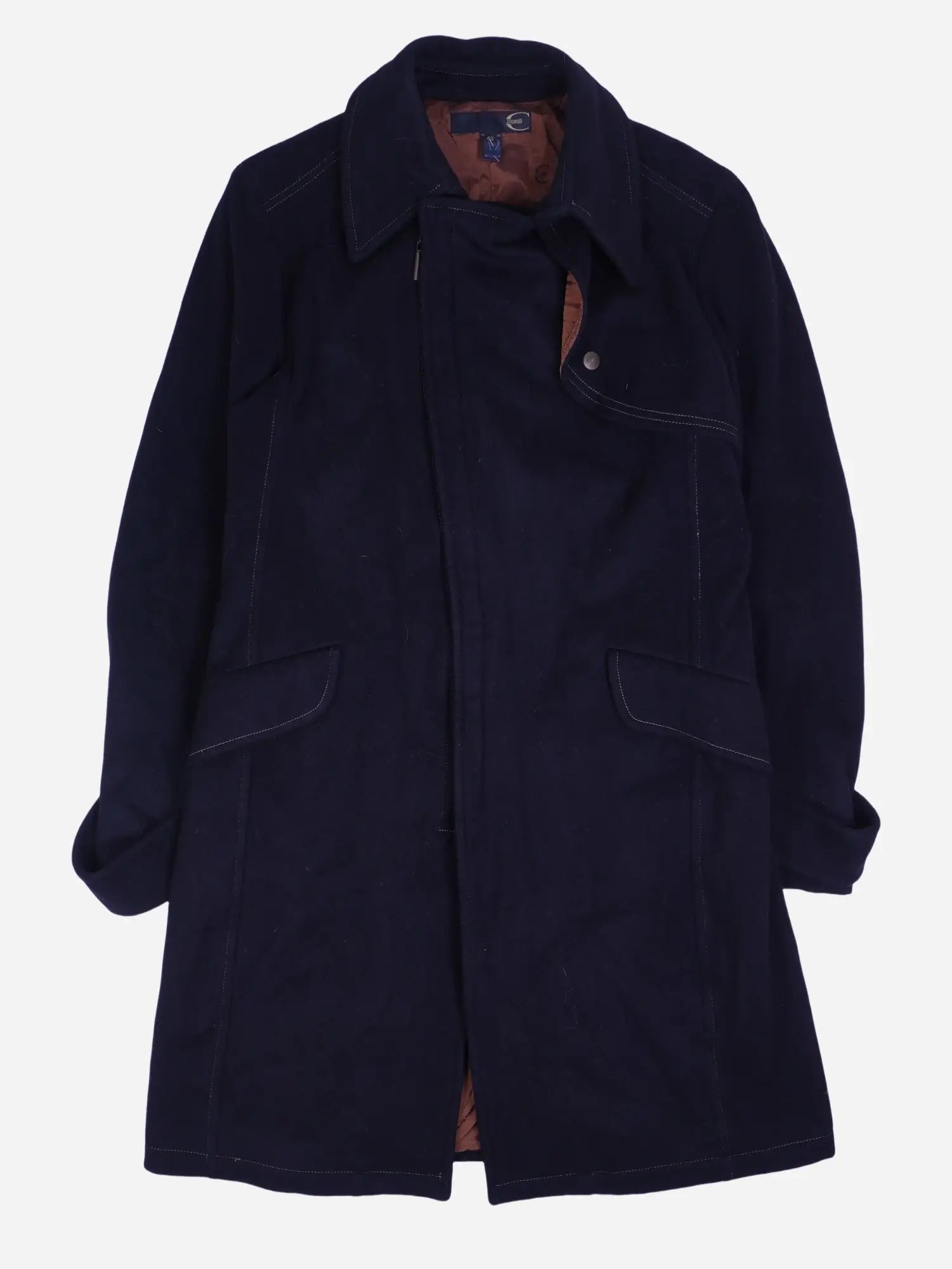 Vintage Mantel Dunkelblau