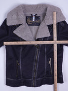 Vintage Lederjacke Schwarz