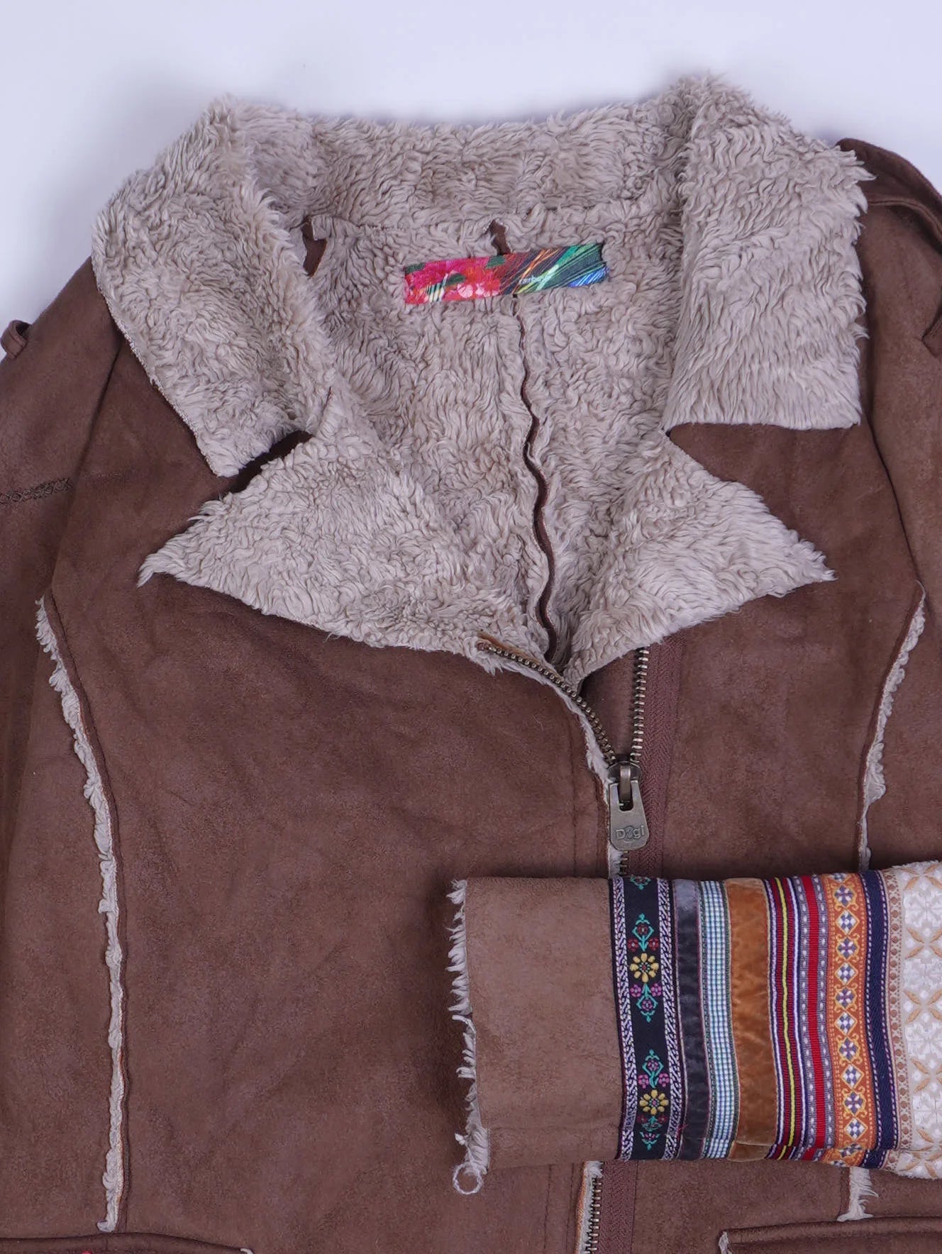 Vintage Felljacke Braun