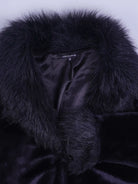 Vintage Felljacke Schwarz