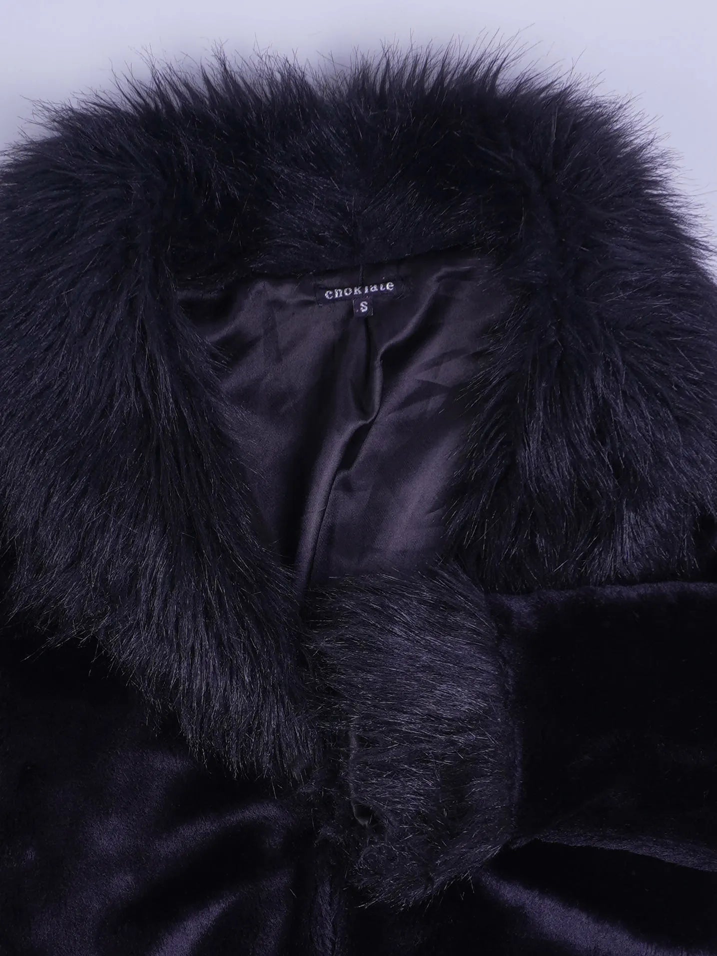 Vintage Felljacke Schwarz