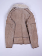 Vintage Lederjacke Beige
