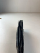 Leder Clutch Tasche Schwarz 80s