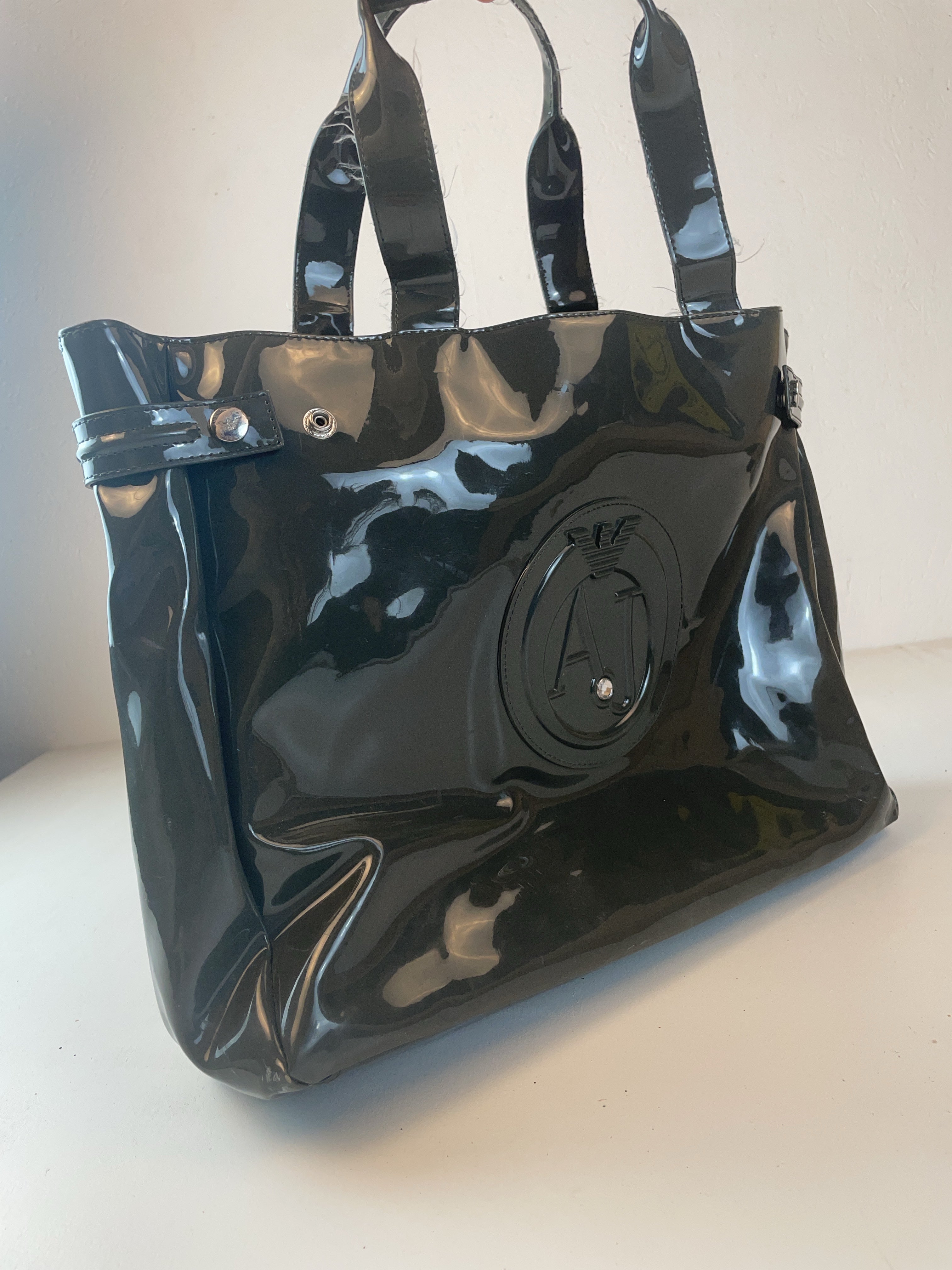 Aj Shopper Tasche Schwarz Y2k