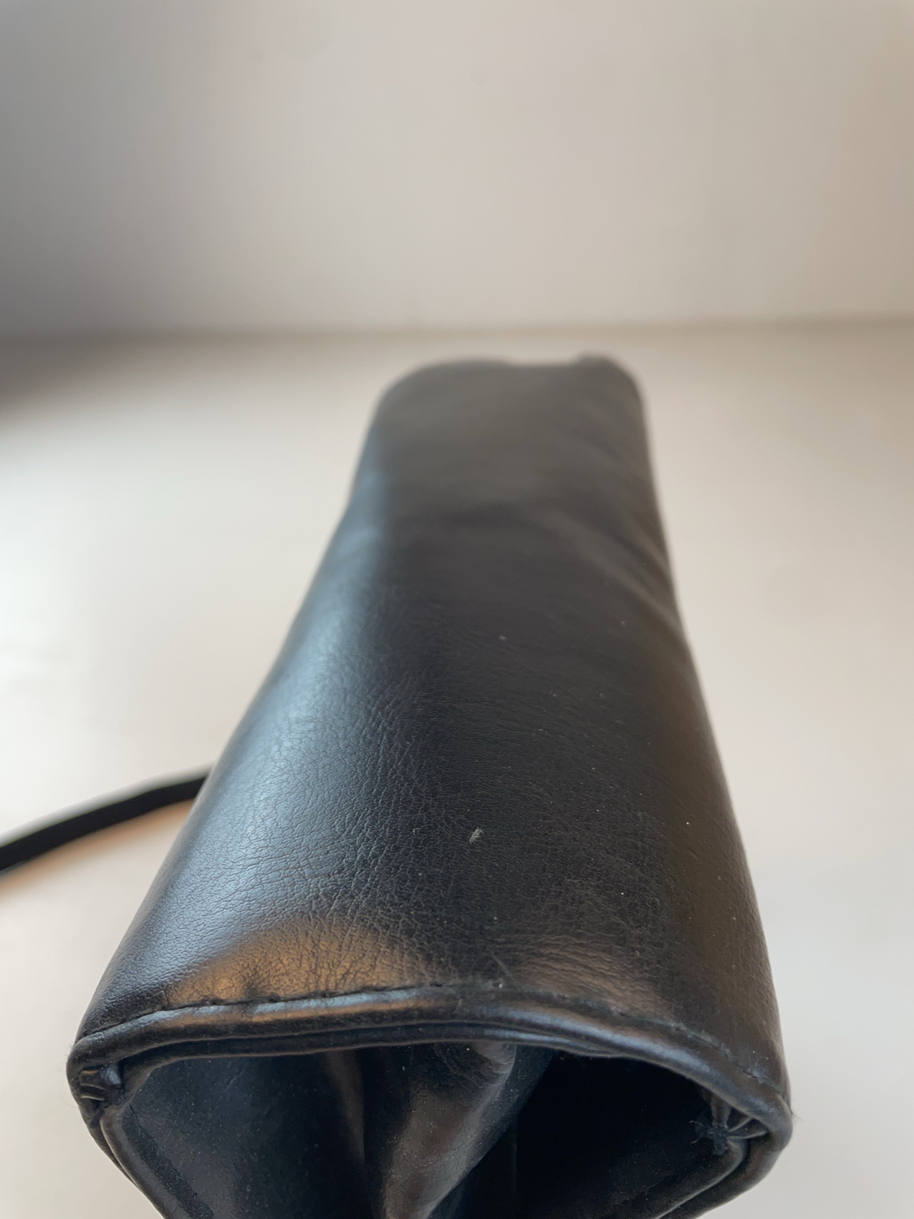 Kunstleder Schulter Tasche Schwarz Y2k