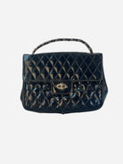 Gesteppt Baguette Tasche Schwarz Y2k