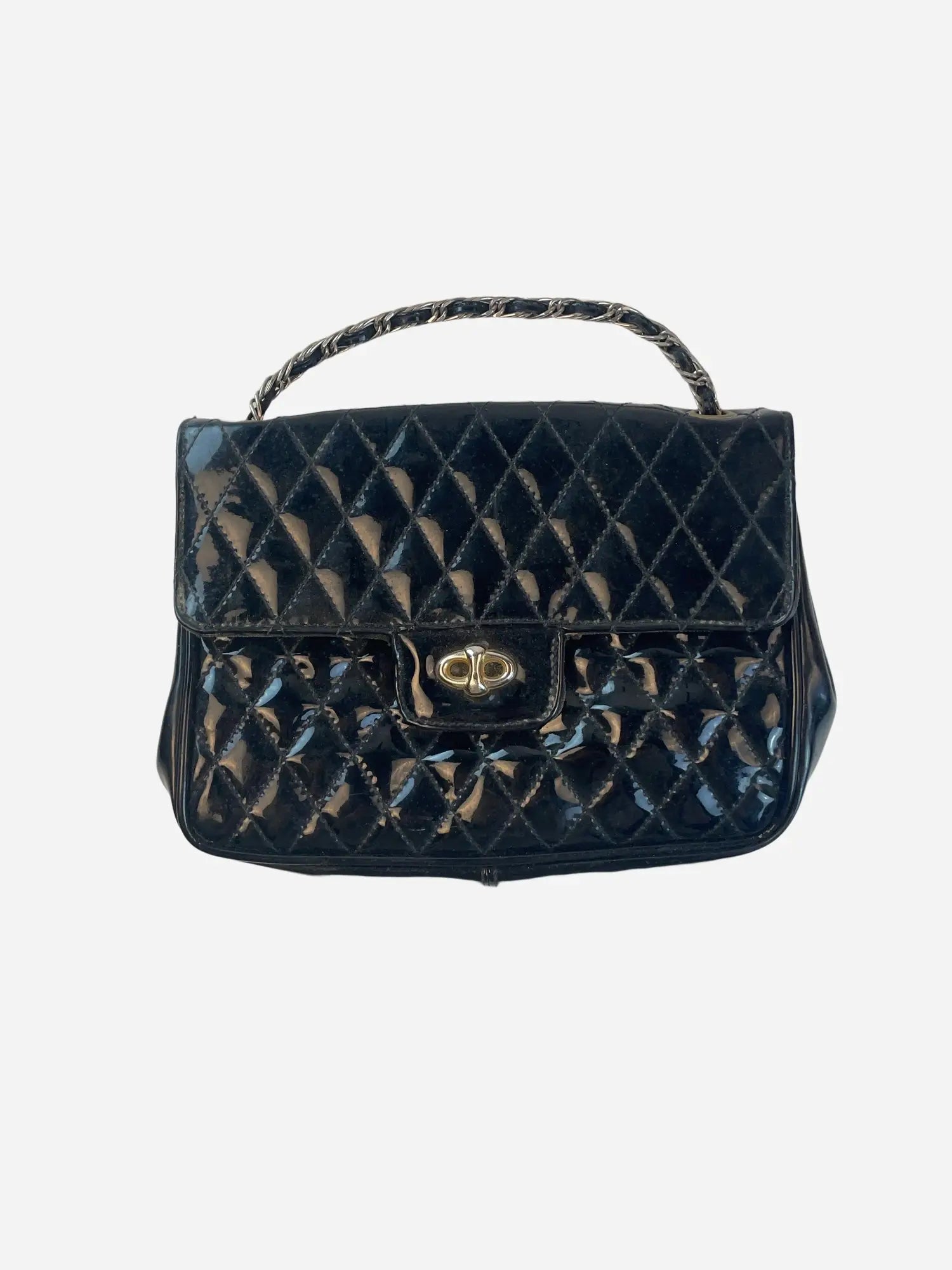 Gesteppt Baguette Tasche Schwarz Y2k