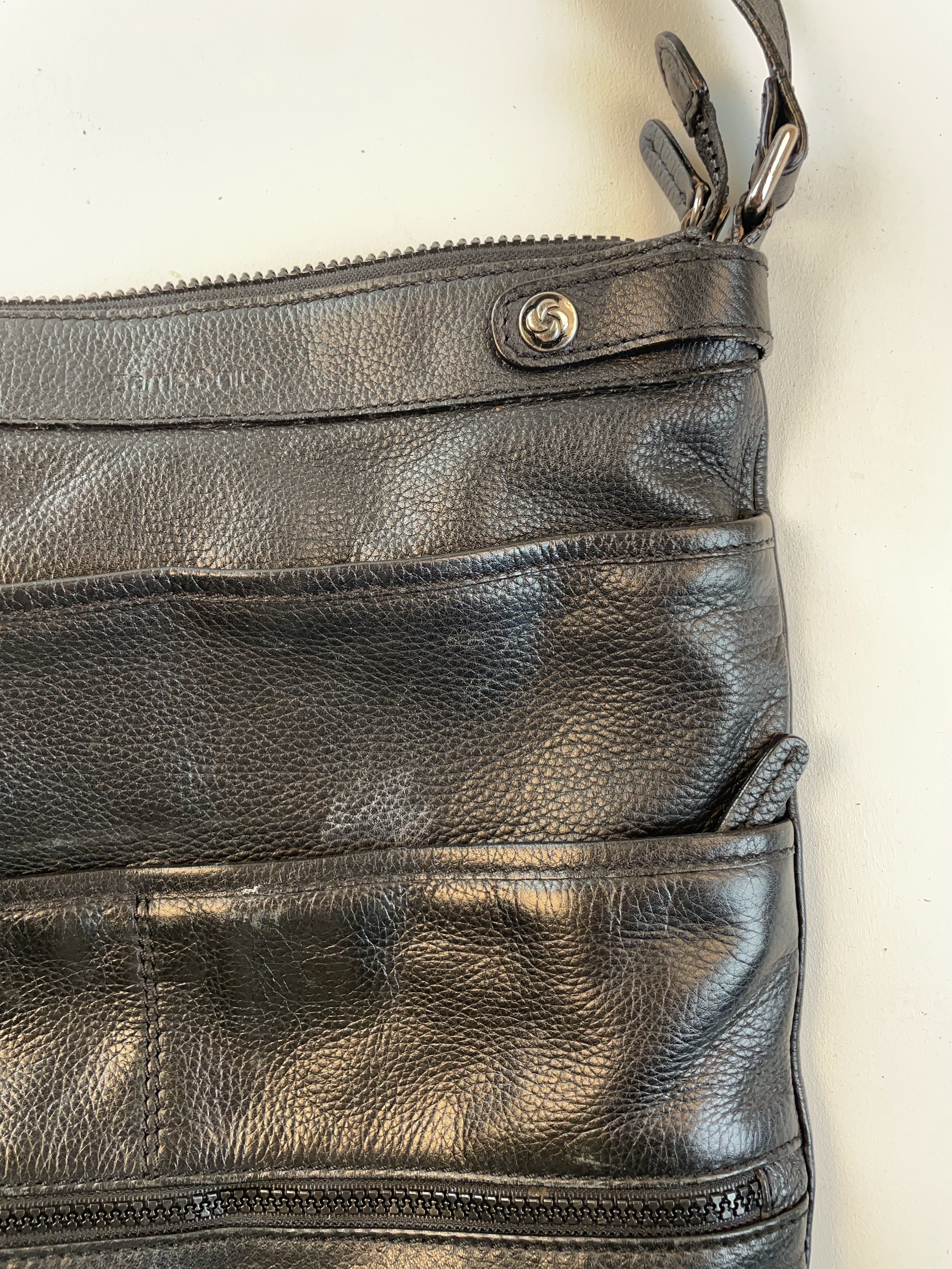 Samsonite Schulter Tasche Schwarz Y2k