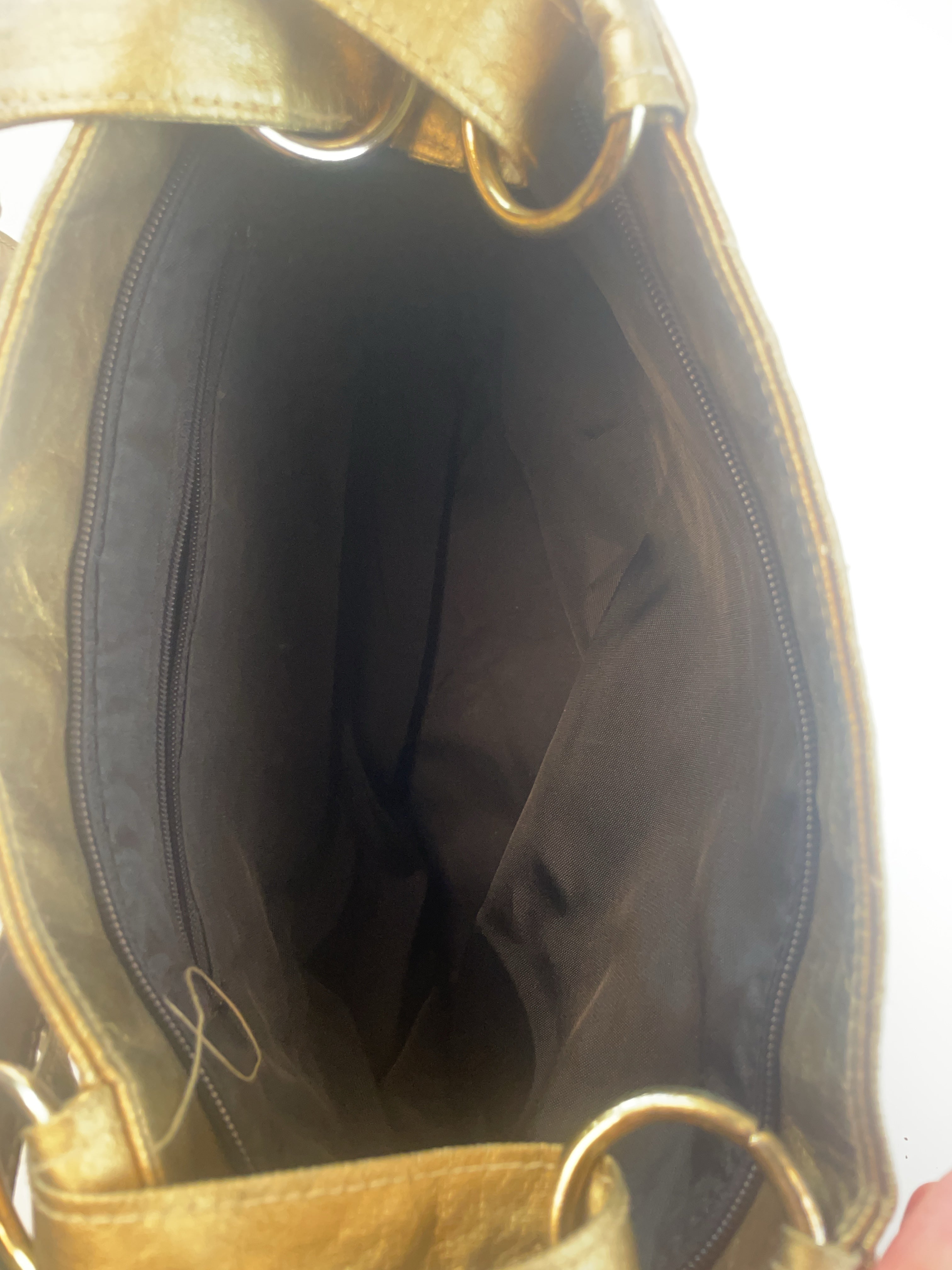 Glamourousesque Schulter Tasche Gold Y2k