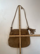 Veloursleder Boho Tasche Braun Y2k
