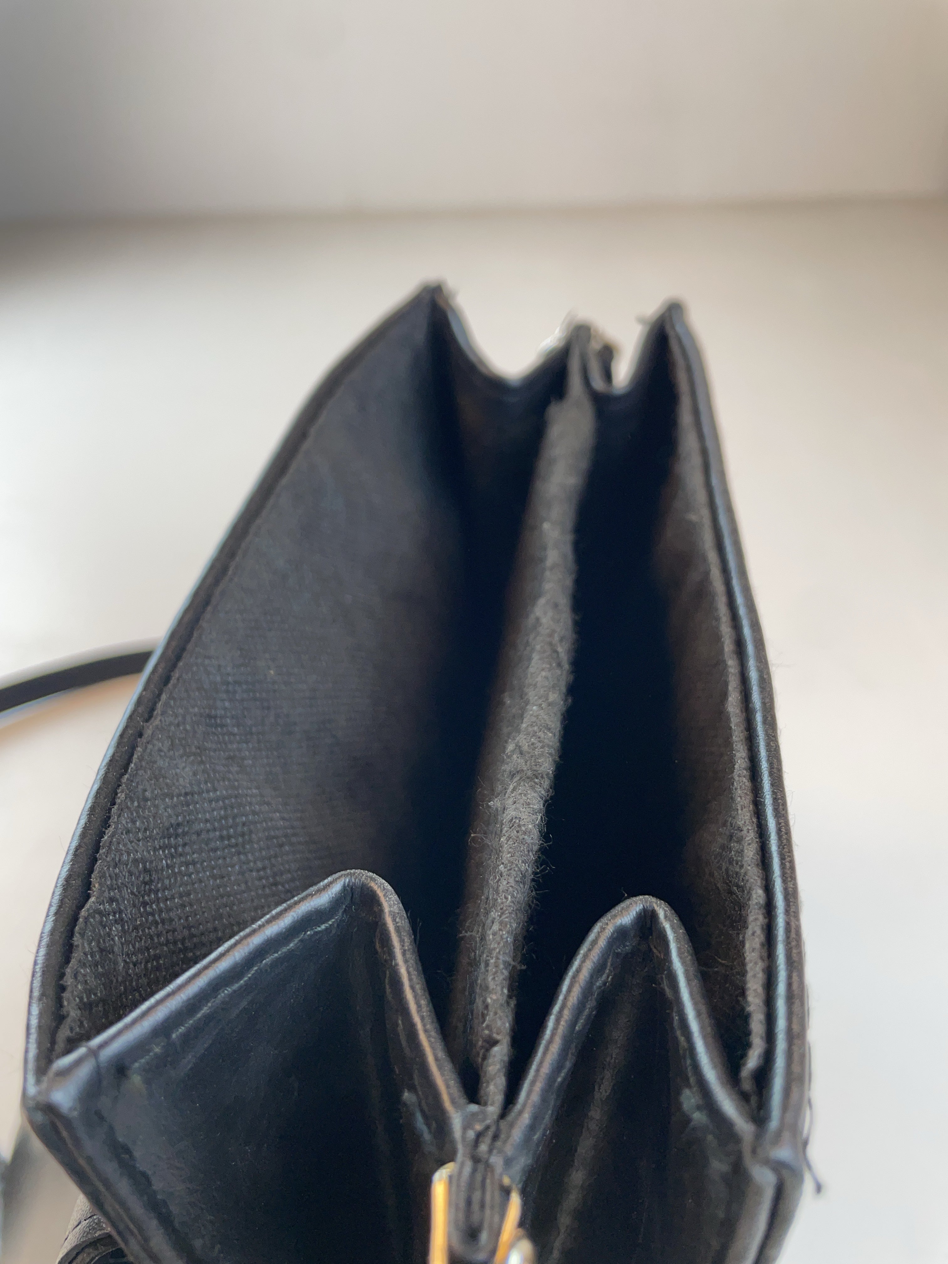 Kunstleder Schulter Tasche Schwarz Y2k