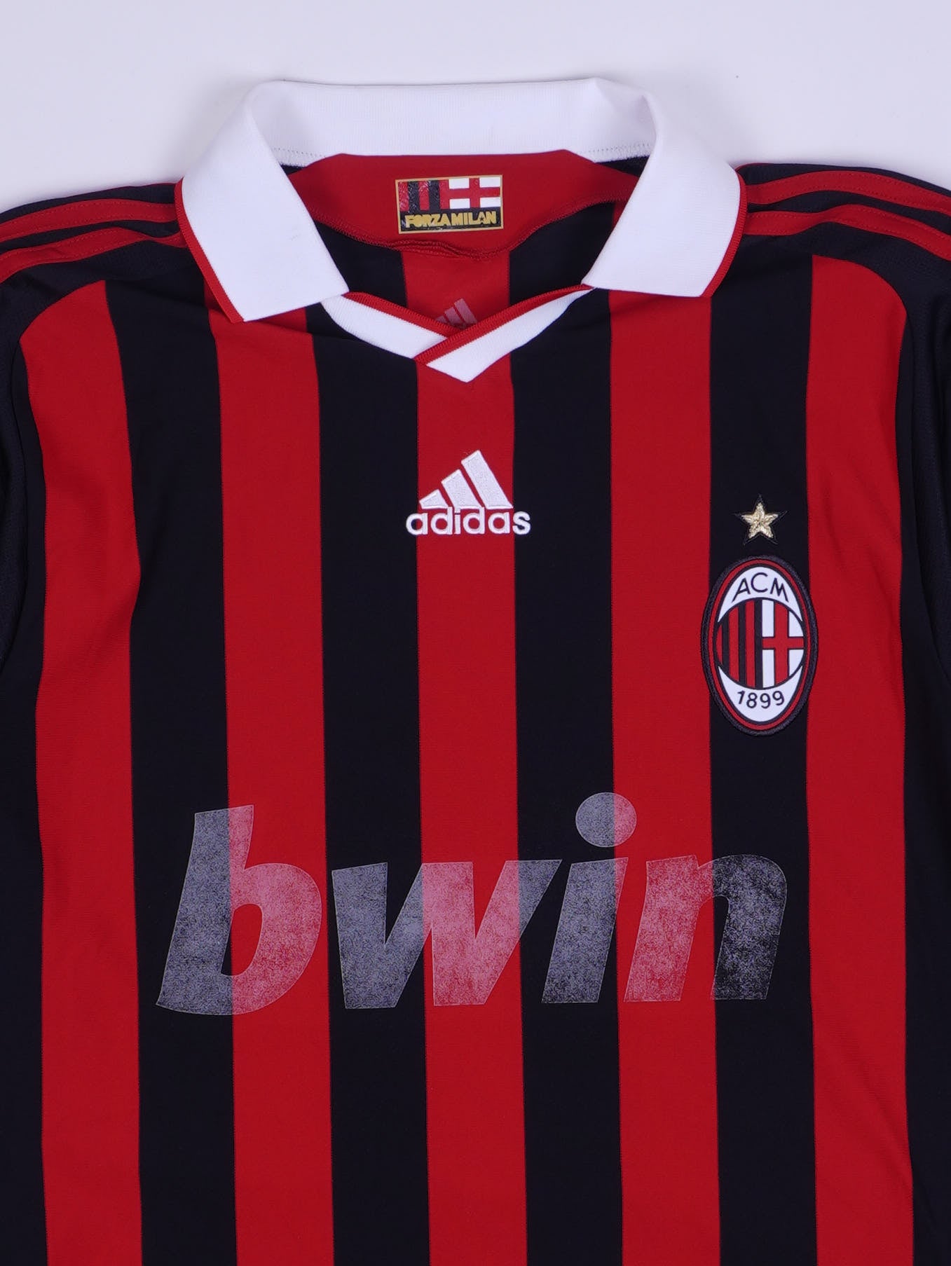 Adidas Ac Mailand Gilberto 30 2007/08 Heim Trikot (L)