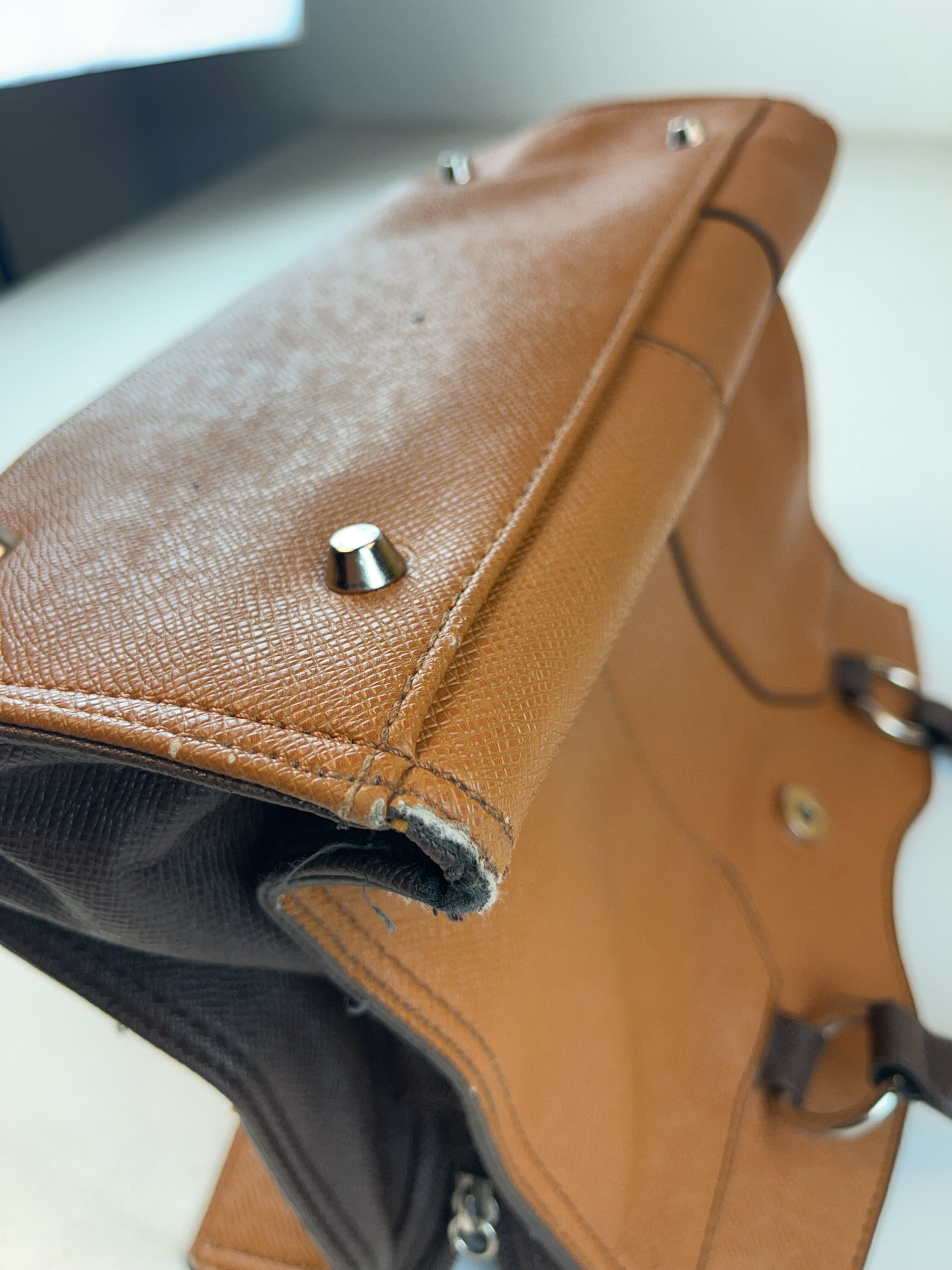 90s Office Tasche Braun