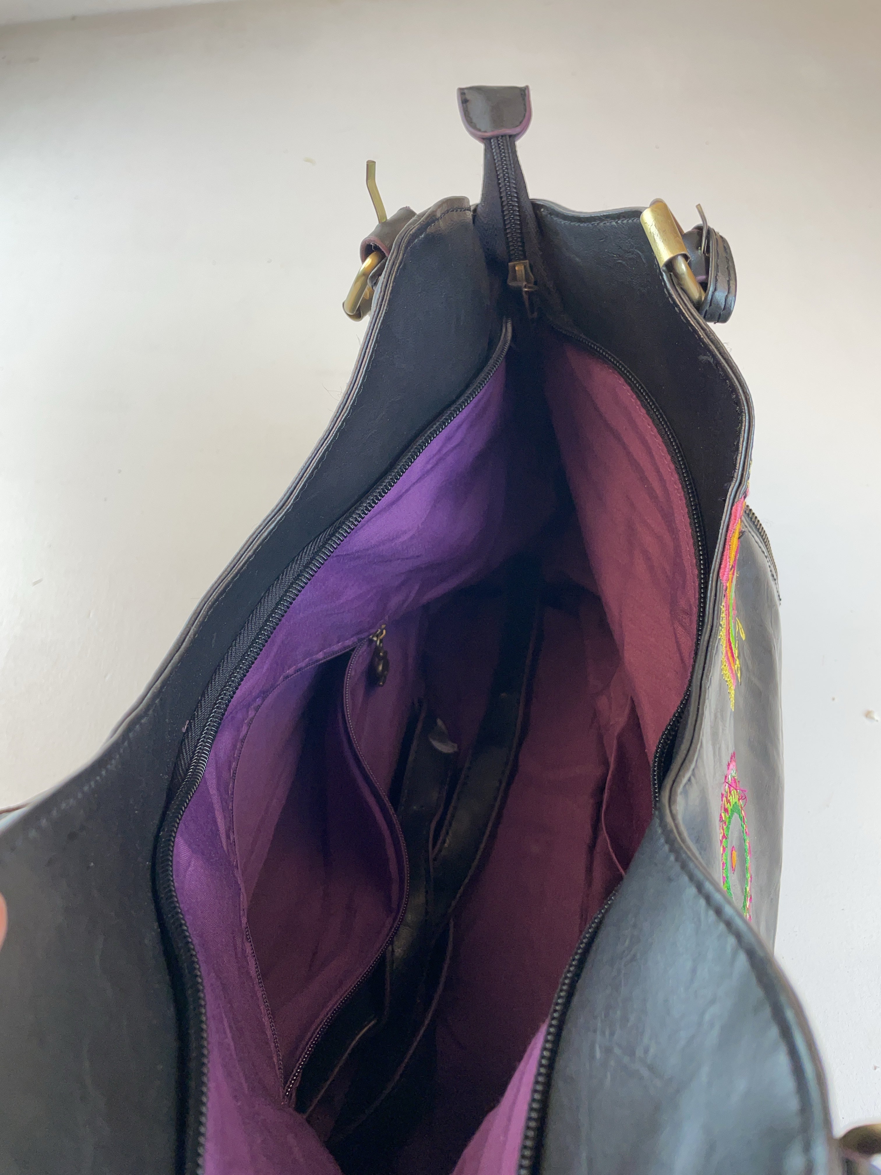 Desigual Schulter Tasche Schwarz Y2k