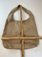 Wildleder Y2K Hobo Tasche Beige