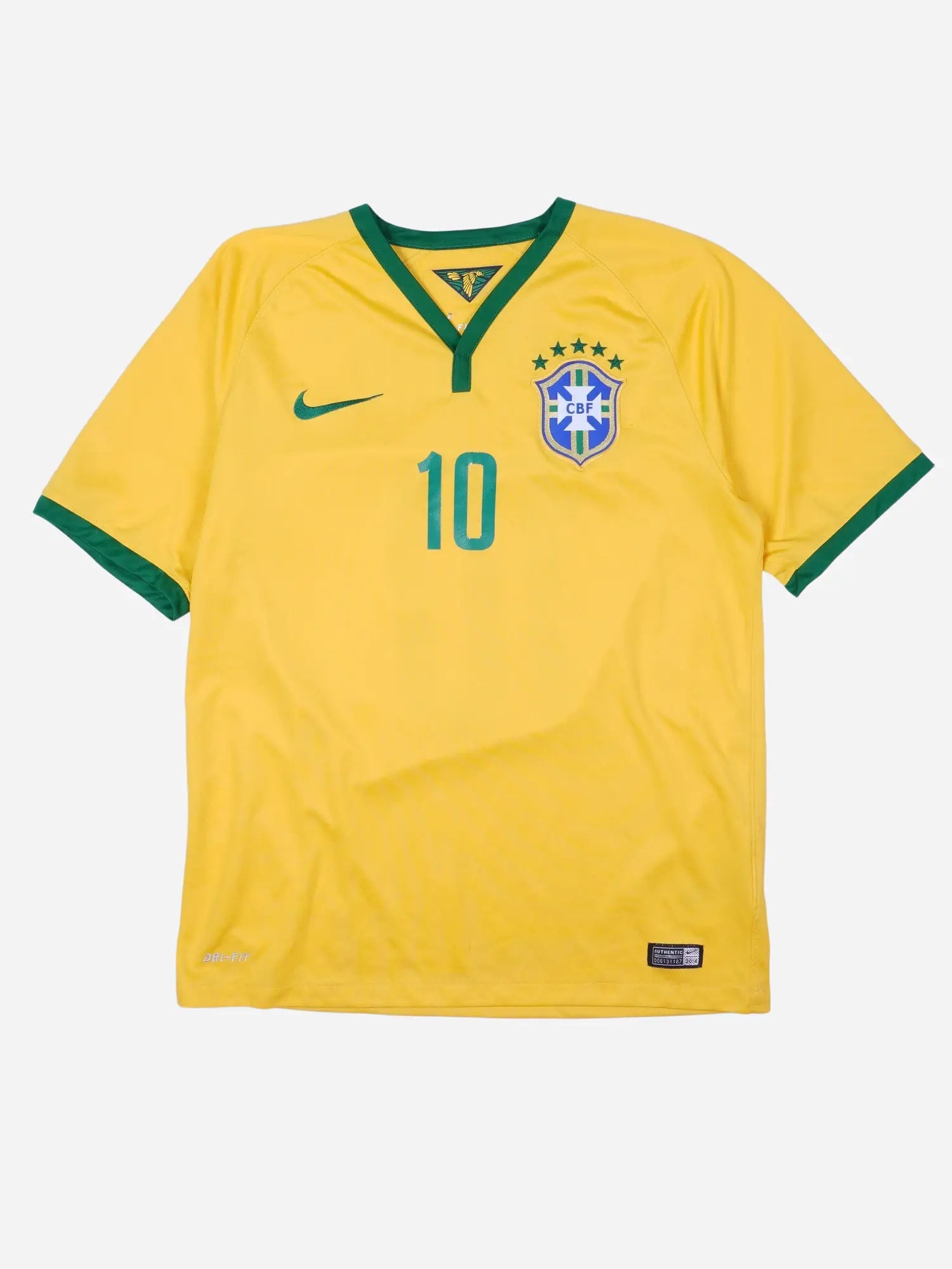Nike Brasilien Neymar 10 2014 Heim Trikot (M)