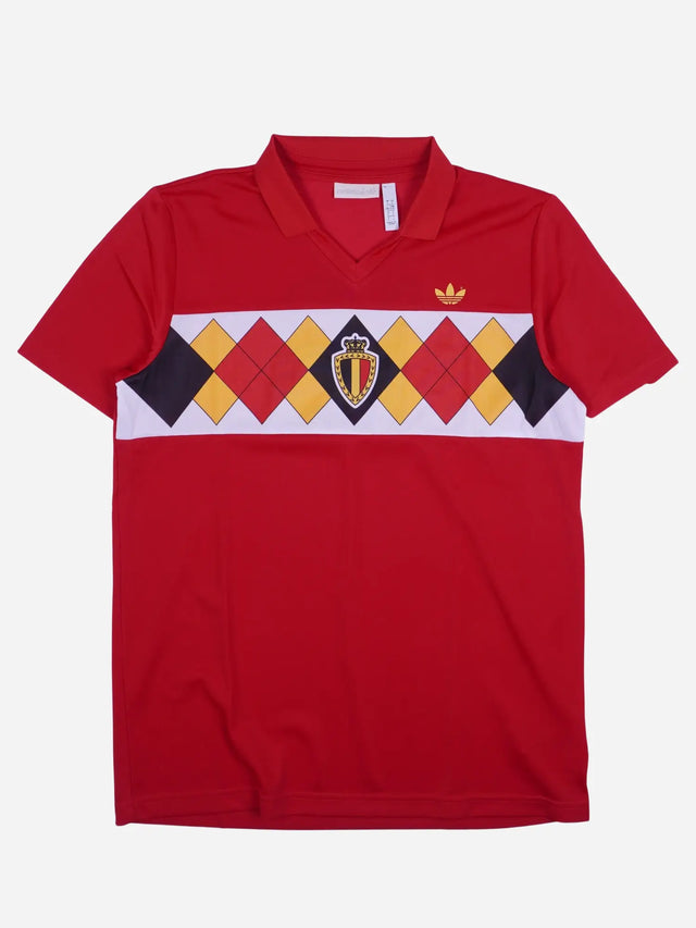 RETRO Adidas Belgien 16 1984 Heim Trikot (L)