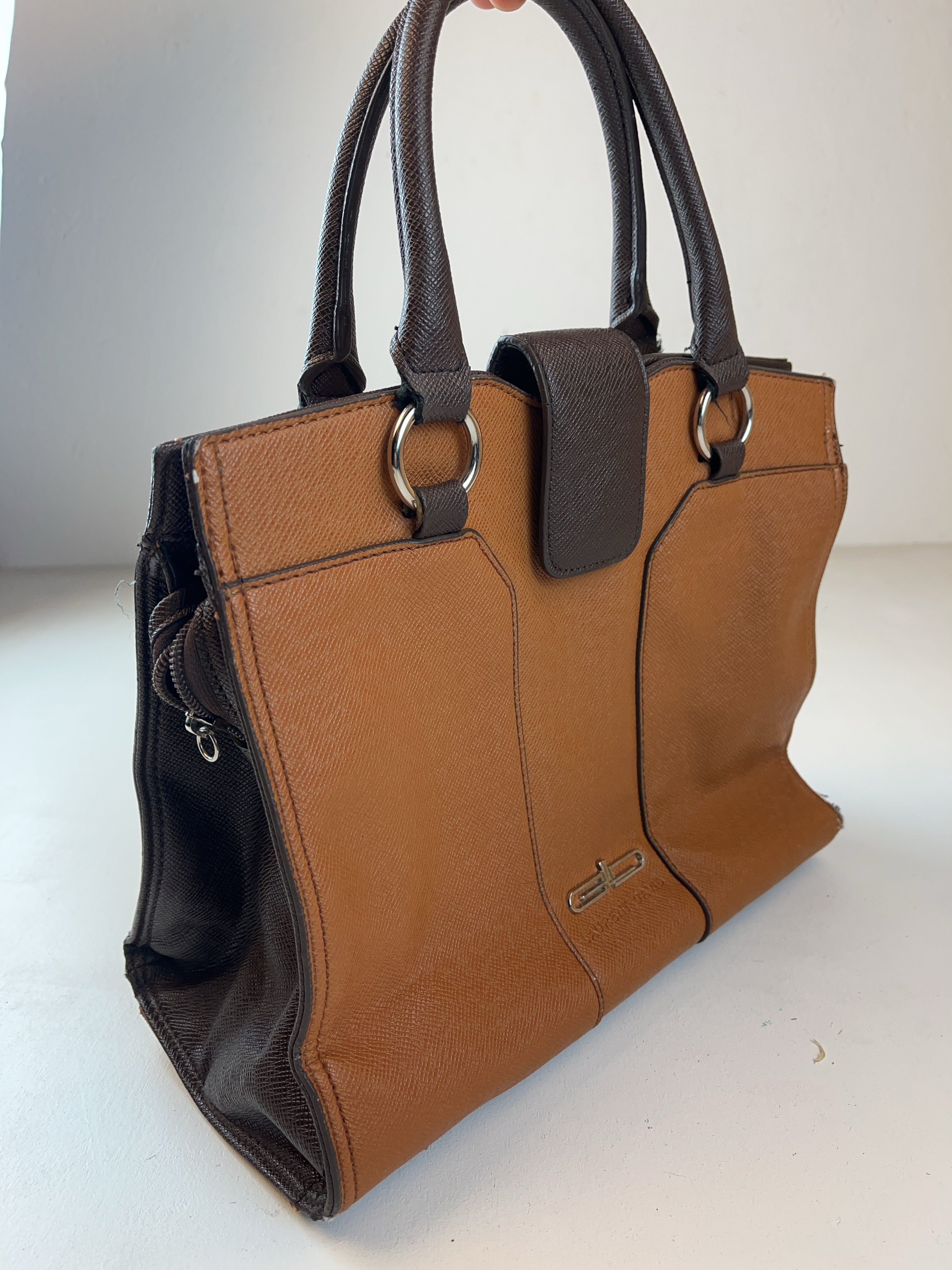 90s Office Tasche Braun