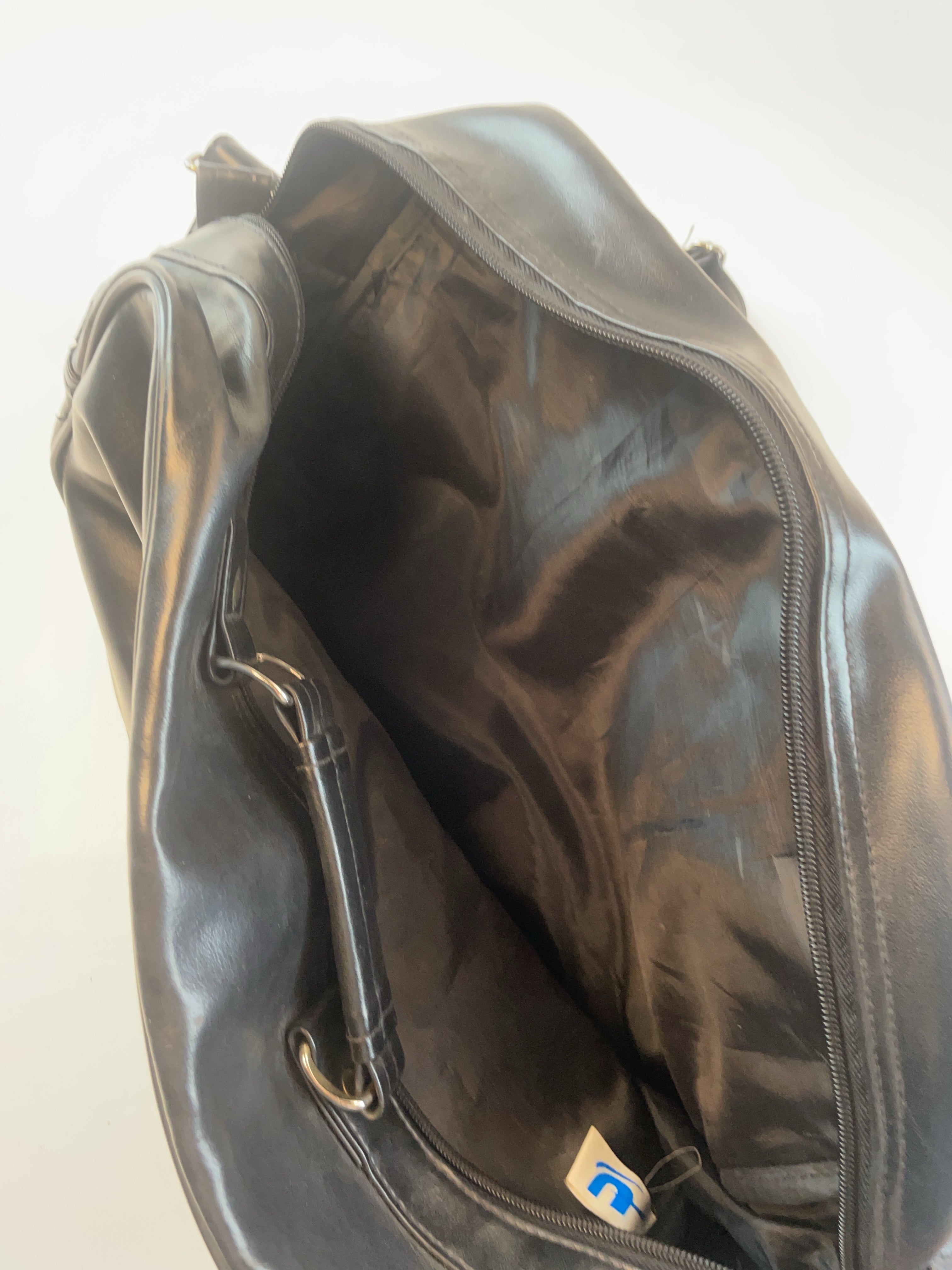 Patchwork Schulter Tasche Schwarz 90s