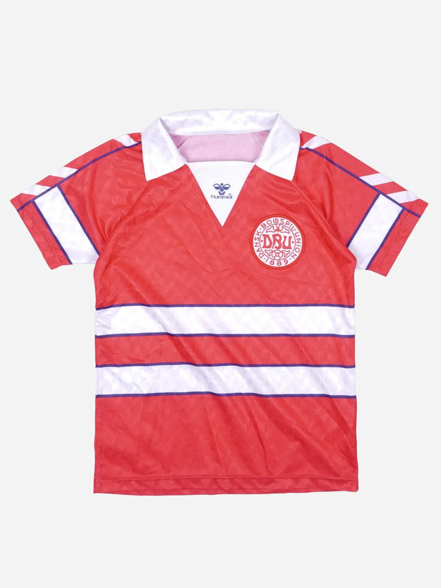 Hummel Dänemark 1988 Heim Trikot (XS)