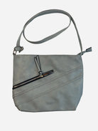 Kunstleder Schulter Tasche Blau Y2k