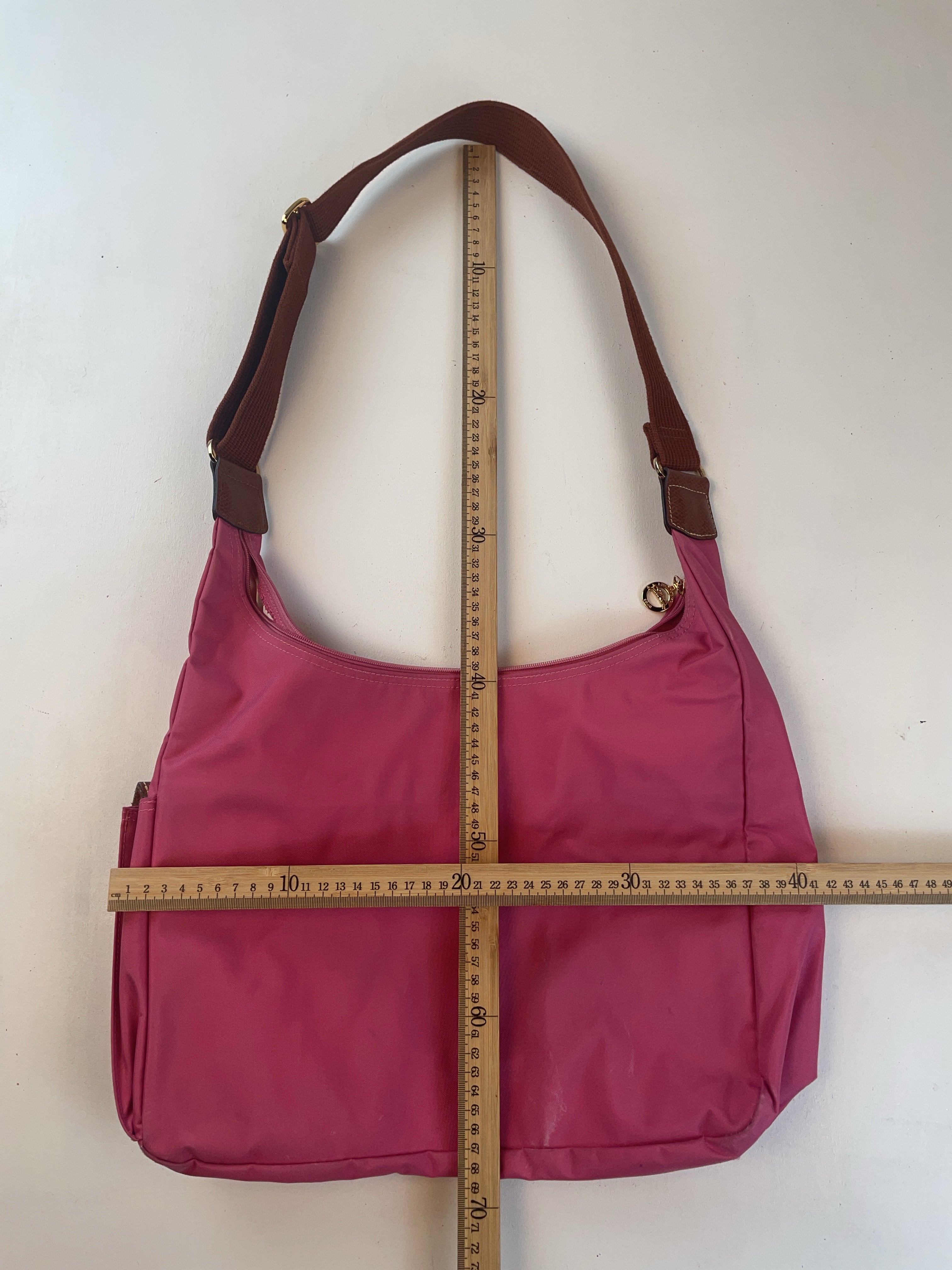 Longchamp Schulter Tasche Rosa Y2k