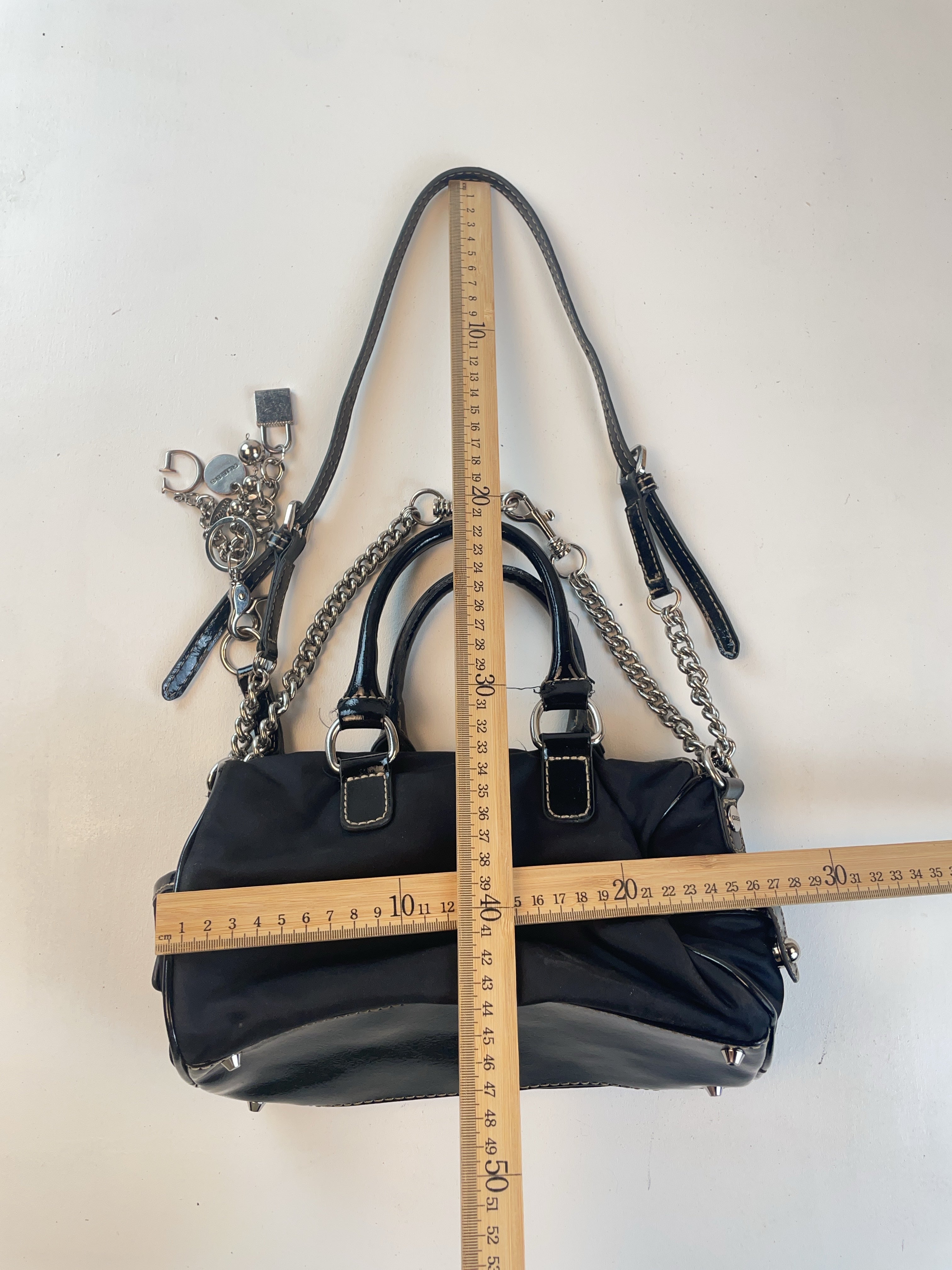 Guess Baguette Tasche Schwarz Y2k