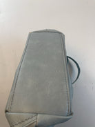 Kunstleder Schulter Tasche Blau Y2k
