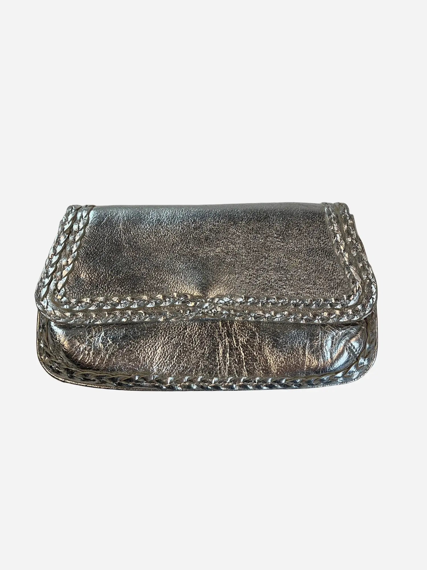 Cheyenne Tex Clutch Tasche SilberY2k