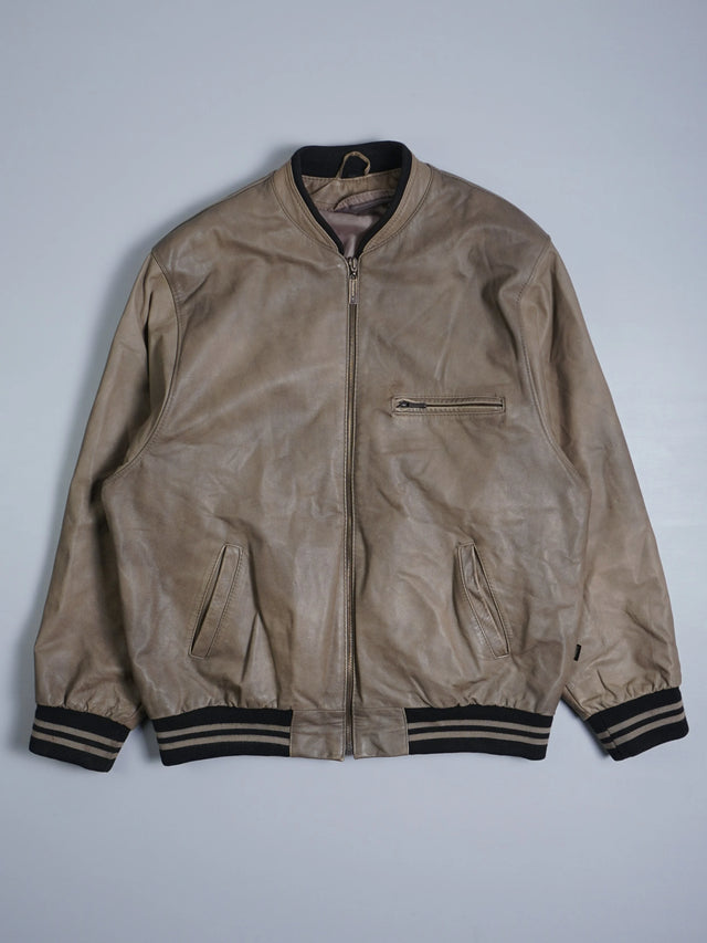 Marel College Bomber Lederjacke (L)