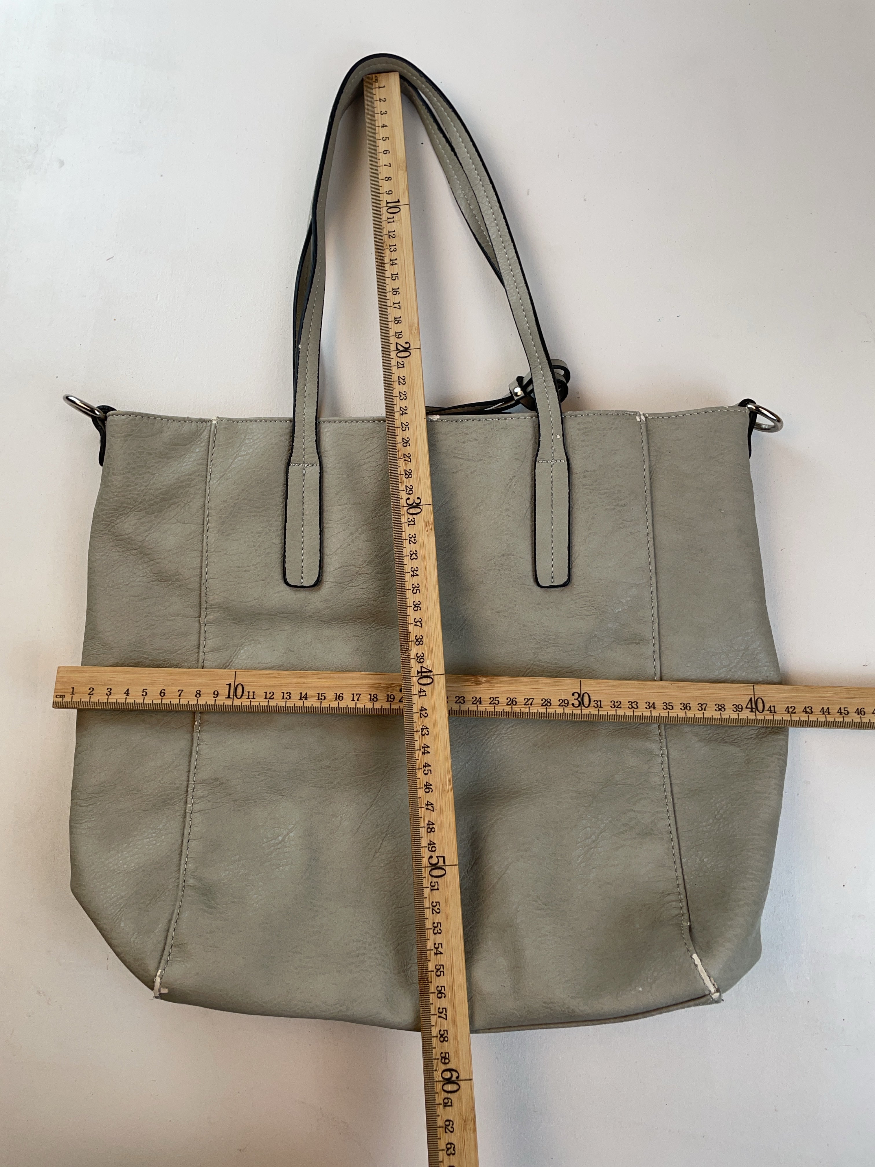Nietenstuds Shopper Tasche Grau Y2k