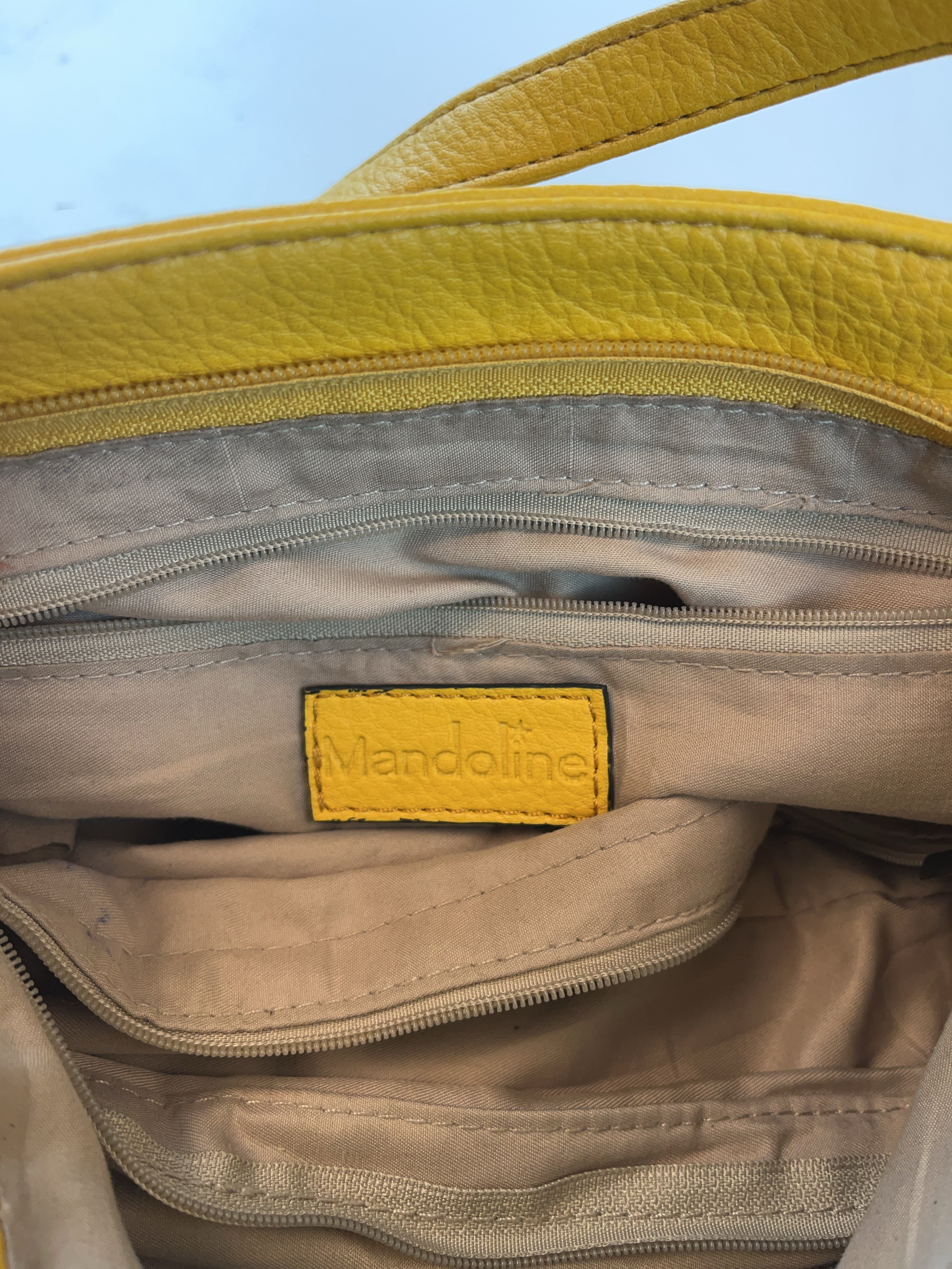 Mandolinee Y2K Tassel Tasche Gelb