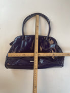 Lackoptik Baguette Tasche Lila Y2k