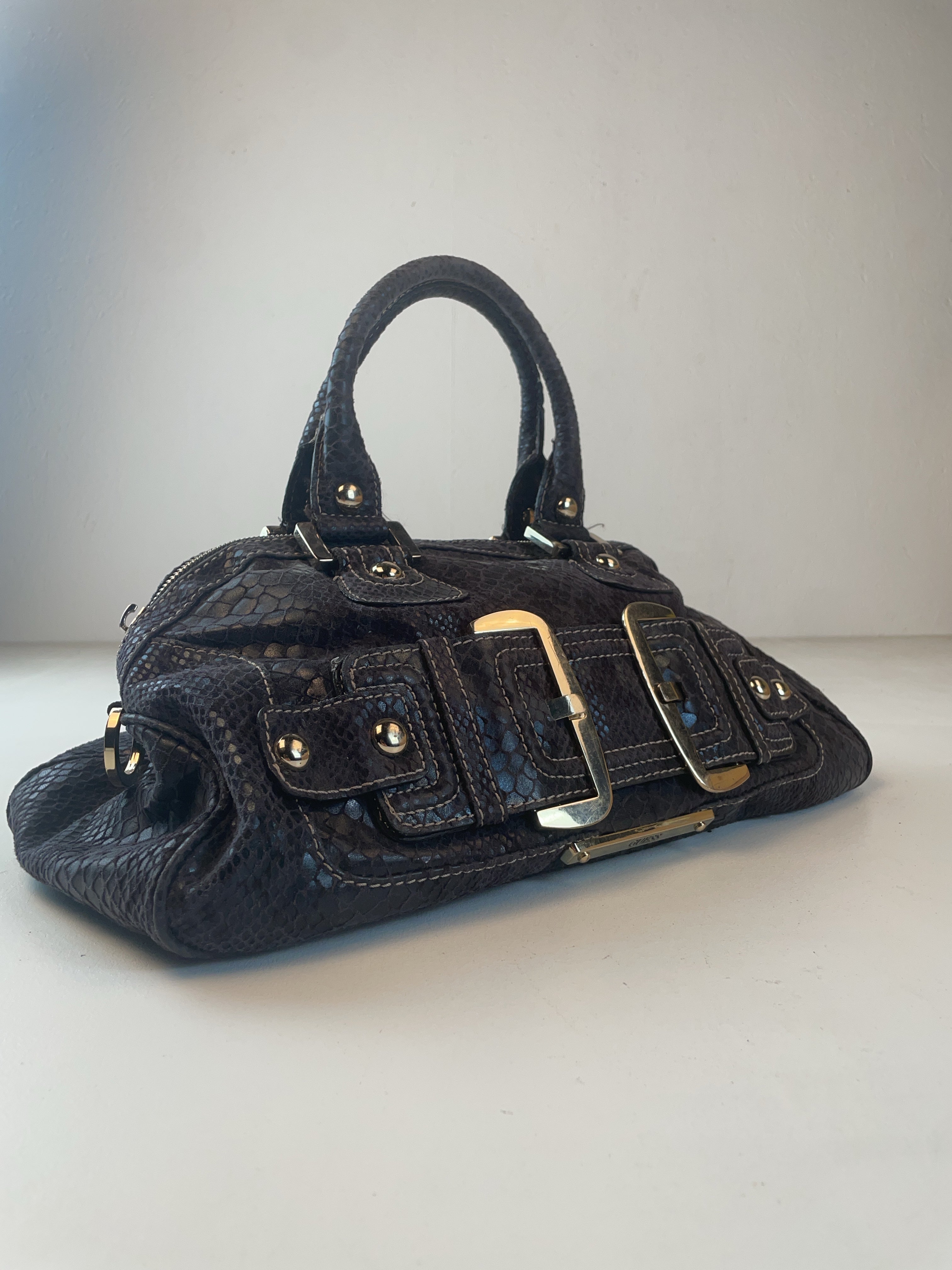 Guess Baguette Tasche Braun Y2k