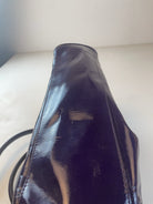 Lackoptik Baguette Tasche Lila Y2k