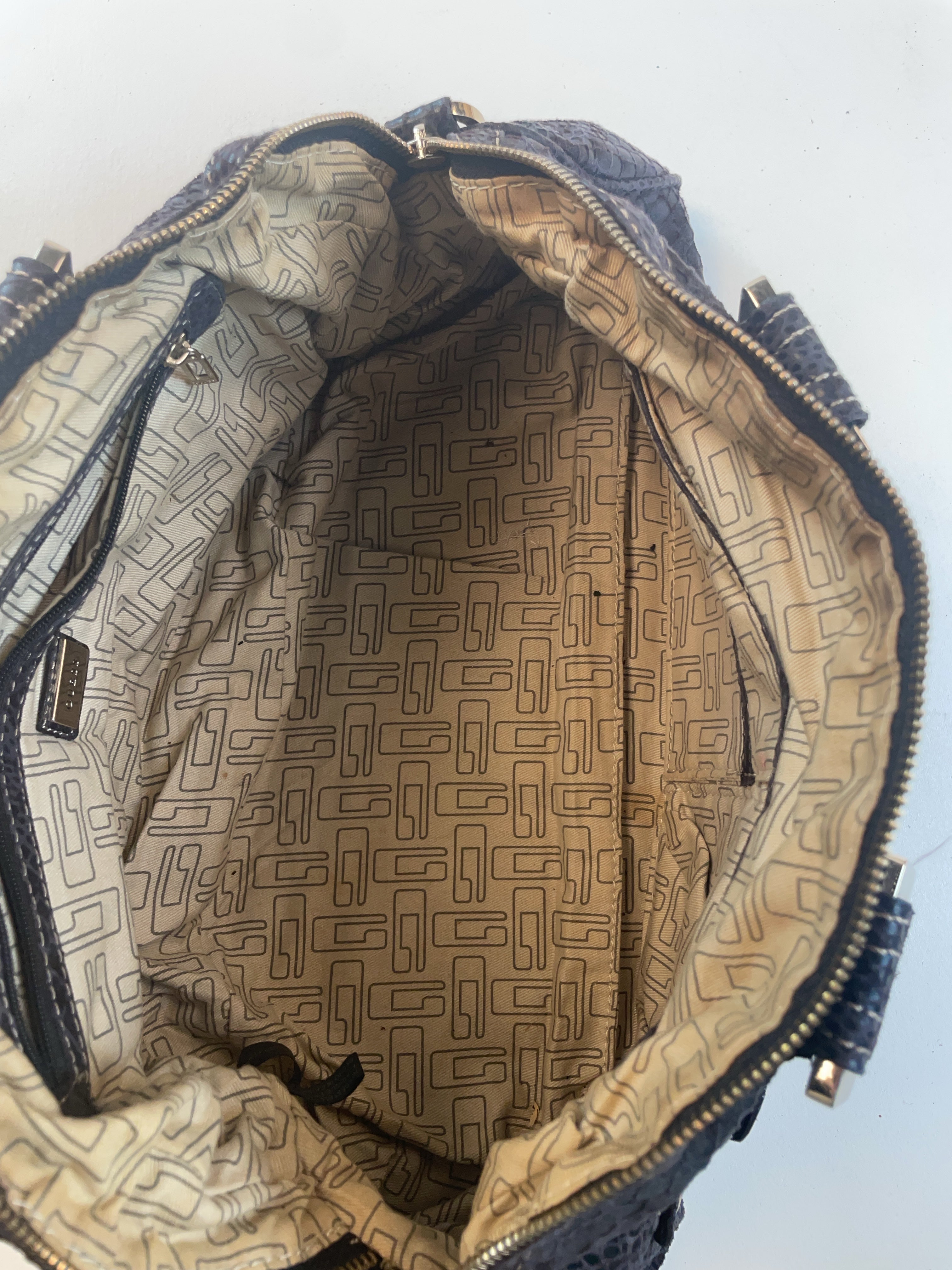 Guess Baguette Tasche Braun Y2k