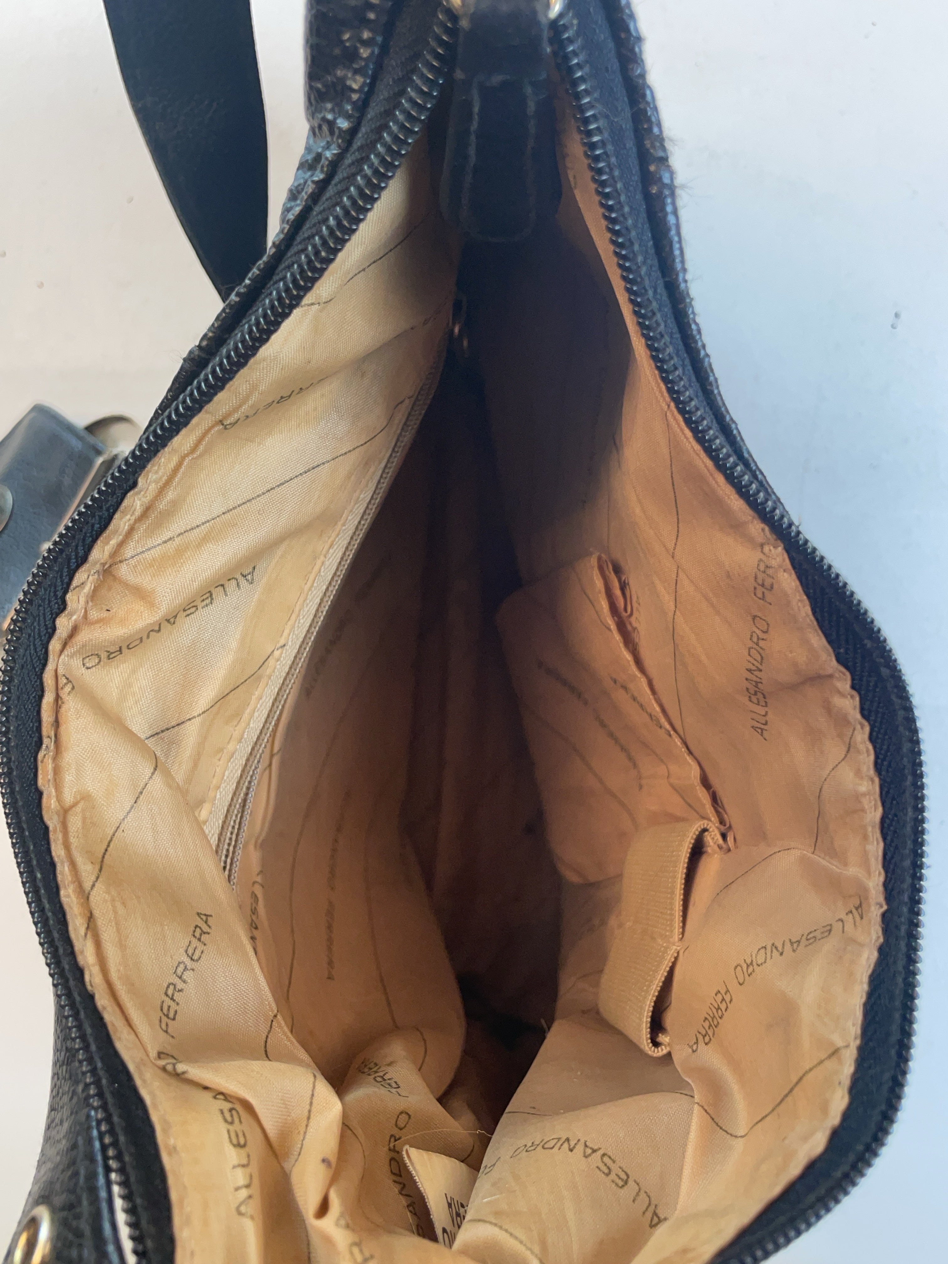 Patchwork Schulter Tasche Schwarz Y2k